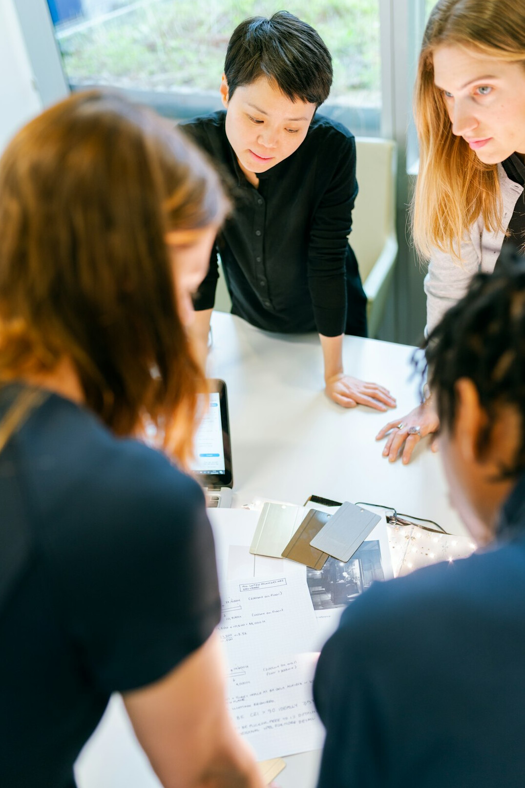 diverse people in discussion