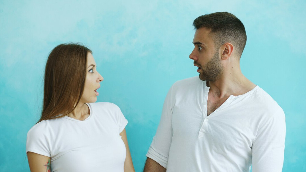 couple talking calmly