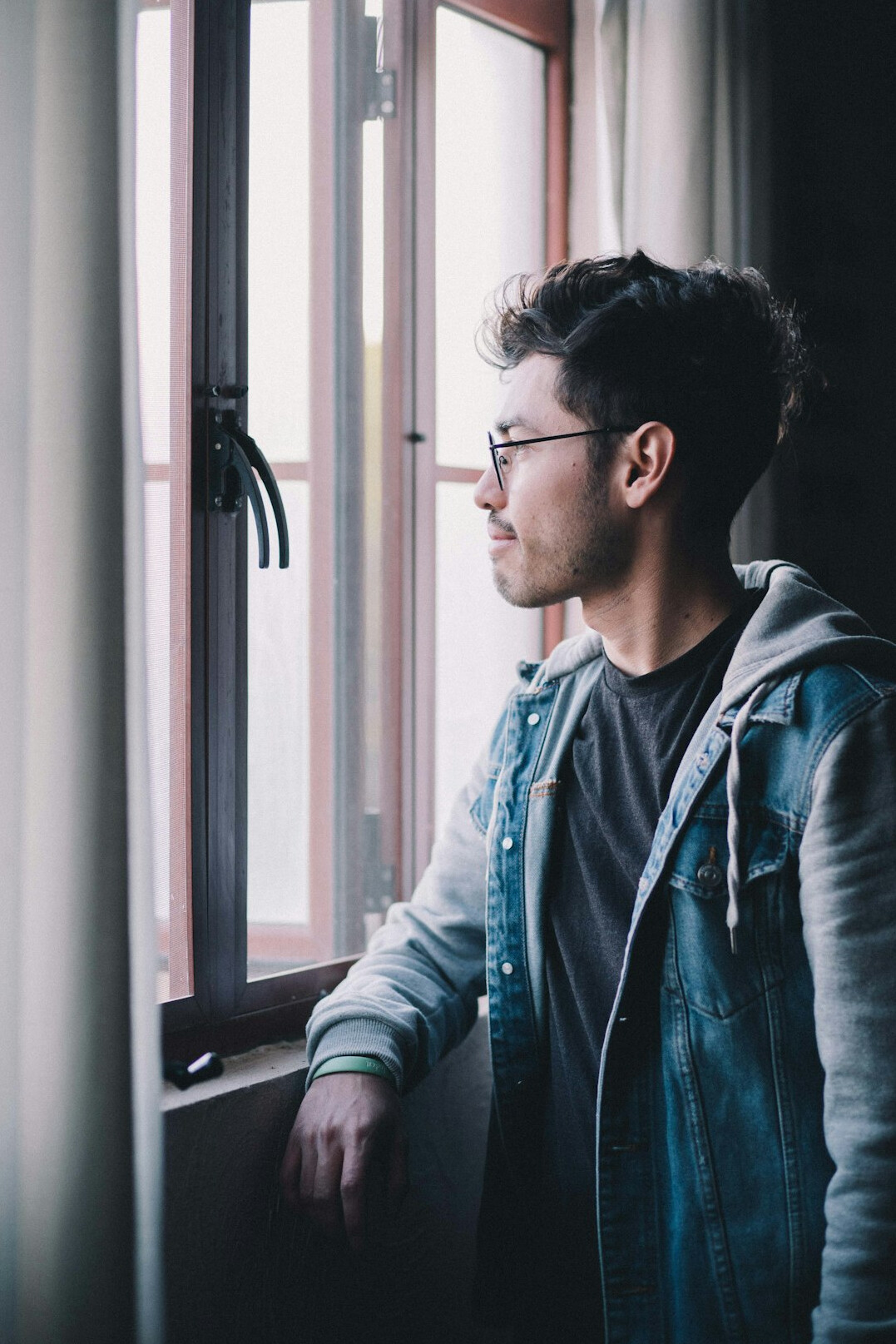 person reflecting on emotions